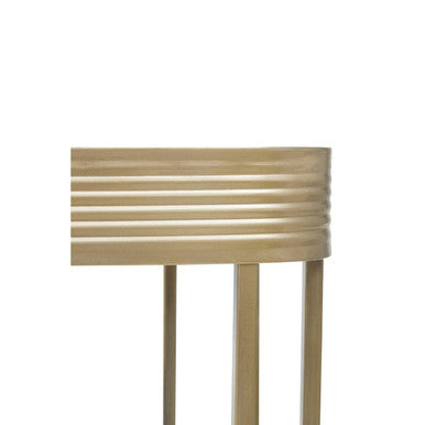 Orsina Ella Gold Console Table – Mirrored Top Stainless Steel Entryway