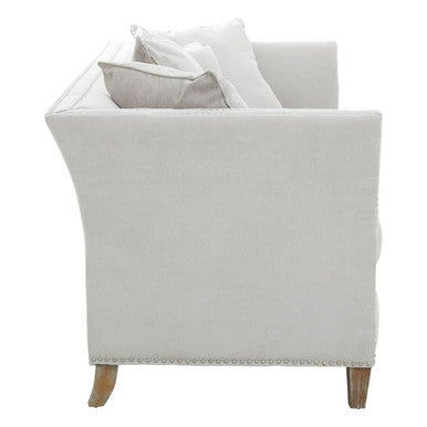 Orsina Sutton 3 Seater Grey Fabric Sofa – Modern Upholstered Couch