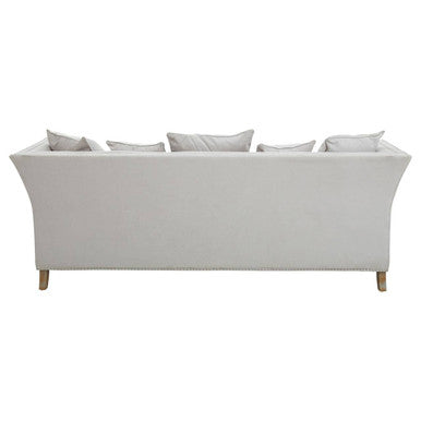 Orsina Sutton 3 Seater Grey Fabric Sofa – Modern Upholstered Couch