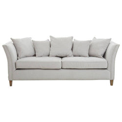 Orsina Sutton 3 Seater Grey Fabric Sofa – Modern Upholstered Couch