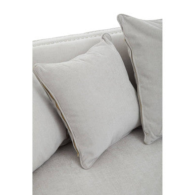 Orsina Sutton 3 Seater Grey Fabric Sofa – Modern Upholstered Couch