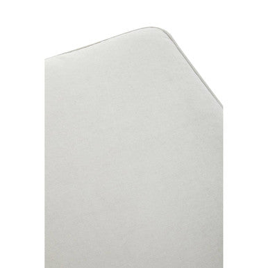 Orsina Sutton Grey Fabric Footstool – Square Upholstered Ottoman Stool