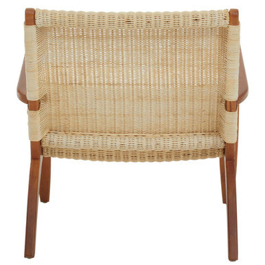 Orsina Java Woven Rattan Chair – Natural Boho Accent Seating