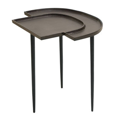 Orsina Simbolo Bronze Abstract Side Table – Modern Aluminium Table