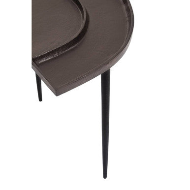 Orsina Simbolo Bronze Abstract Side Table – Modern Aluminium Table