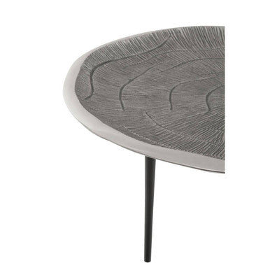 Orsina Silva Silver Oak Effect Coffee Table with Black Legs