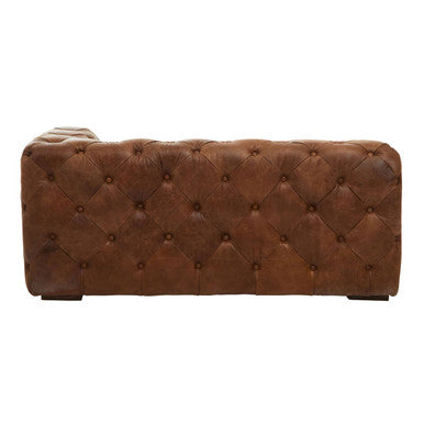 Orsina Hoxton Brown Leather Right Arm Modern Chesterfield Modular Sofa