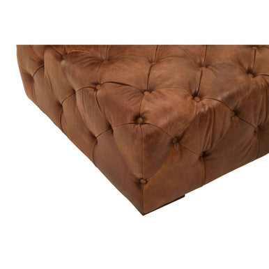 Orsina Hoxton Brown Leather Right Arm Modern Chesterfield Modular Sofa