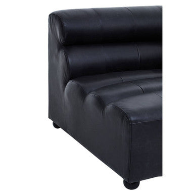 Orsina King Right Arm Modular Sofa – Antique Black Leather