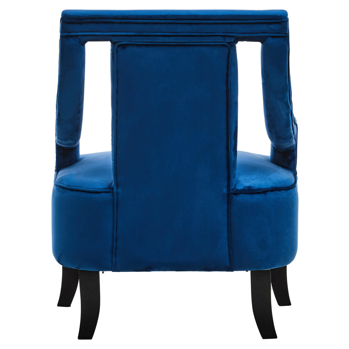Orsina Faye Midnight Blue Velvet Accent Chair | Modern Lounge Seating