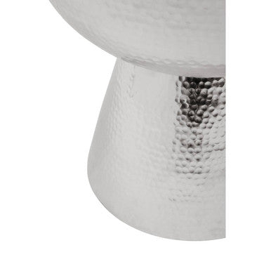 Orsina Jaipur Velvet Stool – Modern Black and Silver Vanity Seat
