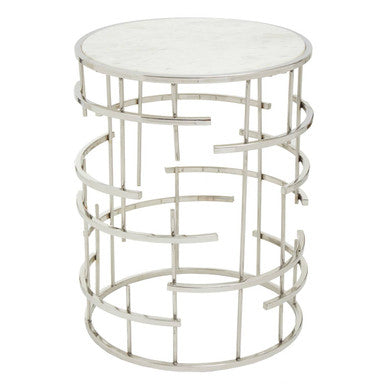 Orsina Jaipur Black Velvet Stool – Round Seat with Copper Metal Base