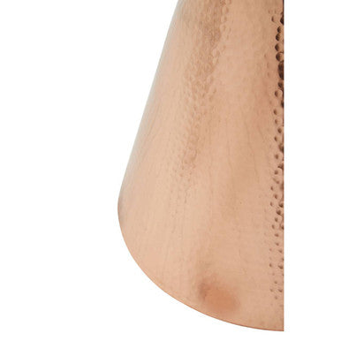 Orsina Jaipur Black Velvet Stool | Copper Finish Vanity Seat