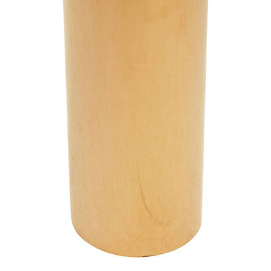 Orsina Oria Round Glass Side Table – Rose Gold Stainless Steel Base