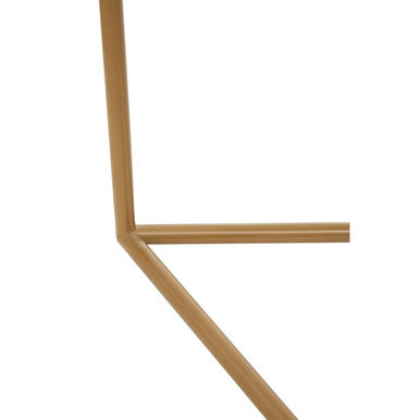 Orsina Black Marble Triangular Nesting Tables | Matte Gold Metal Frames