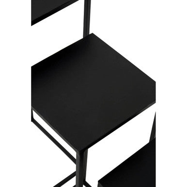 Orsina Mandoli Nesting Tables - Set of 3 Black Metal Side Tables