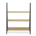 Orsina Kobra 3-Tier Metal Shelving Unit – Matte Gold and Grey