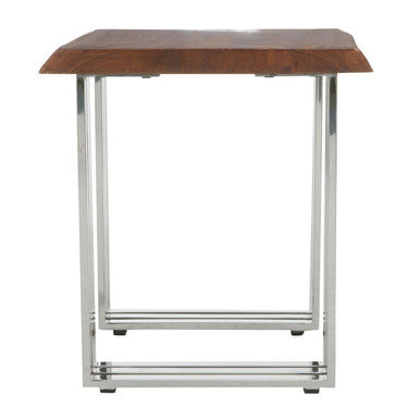 Orsina Hampstead Small Console Table | Acacia Wood & Silver Steel