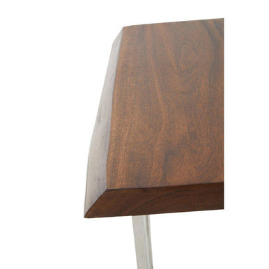 Orsina Hampstead Small Console Table | Acacia Wood & Silver Steel