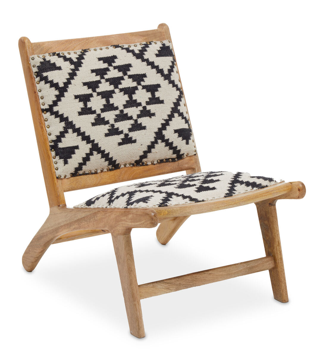 Orsina Cefena Berber Style Lounge Chair – Geometric Cotton Accent Chair