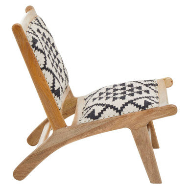 Orsina Cefena Berber Style Lounge Chair – Geometric Cotton Accent Chair