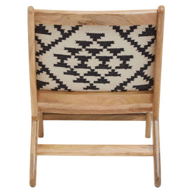Orsina Cefena Berber Style Lounge Chair – Geometric Cotton Accent Chair