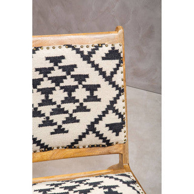Orsina Cefena Berber Style Lounge Chair – Geometric Cotton Accent Chair