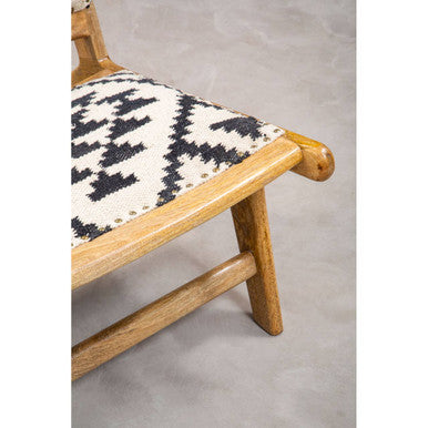 Orsina Cefena Berber Style Lounge Chair – Geometric Cotton Accent Chair