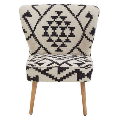 Orsina Cefena Berber Style Mango Wood Lounge Chair | Woven Boho Accent