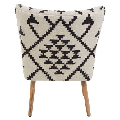 Orsina Cefena Berber Style Mango Wood Lounge Chair | Woven Boho Accent