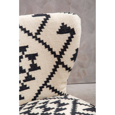 Orsina Cefena Berber Style Mango Wood Lounge Chair | Woven Boho Accent