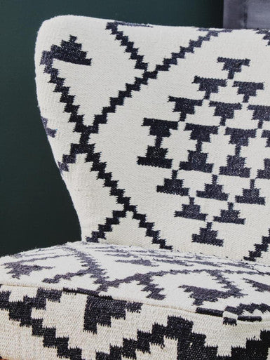Orsina Cefena Berber Style Mango Wood Lounge Chair | Woven Boho Accent