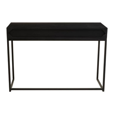 Orsina Fusion 2-Drawer Console Table | Black Bone Inlay Chevron