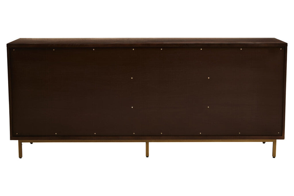 Orsina Brando Acacia Wood Sideboard – Herringbone Storage Cabinet