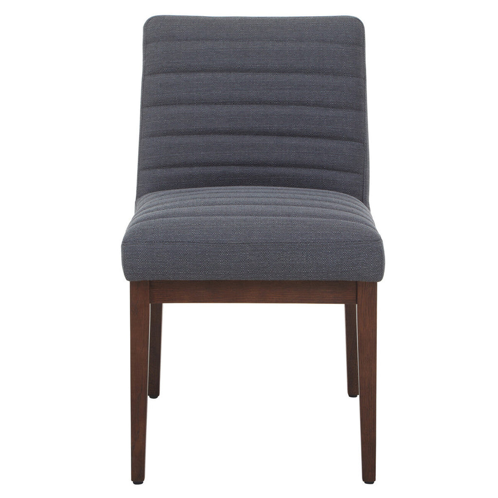 Orsina Brando Dining Chair | Charcoal Grey Fabric with Solid Oak Legs
