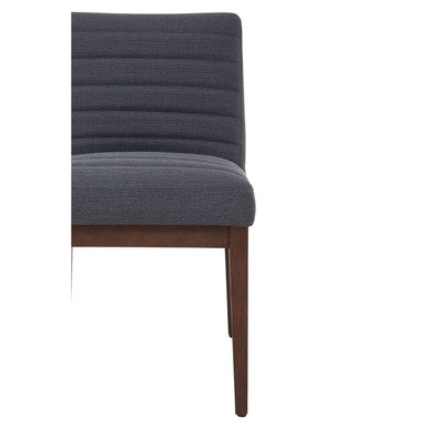 Orsina Brando Dining Chair | Charcoal Grey Fabric with Solid Oak Legs