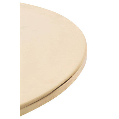 Orsina Amira Gold Side Table – Round Stainless Steel Geometric End Table