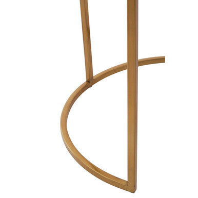 Orsina Amira Gold Nesting Side Tables - Set of 2 Metal Accent Tables