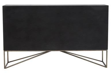 Orsina Solana Sideboard – Grey Washed Carved Mango Wood Storage