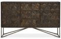 Orsina Solana Sideboard – Grey Washed Carved Mango Wood Storage