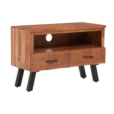 Orsina Nashik Acacia Media Unit – Two Drawer Modern TV Console