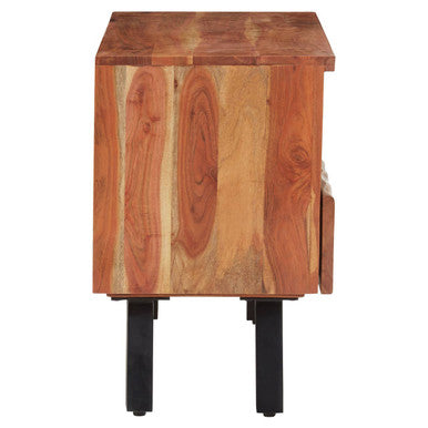 Orsina Nashik Acacia Media Unit – Two Drawer Modern TV Console