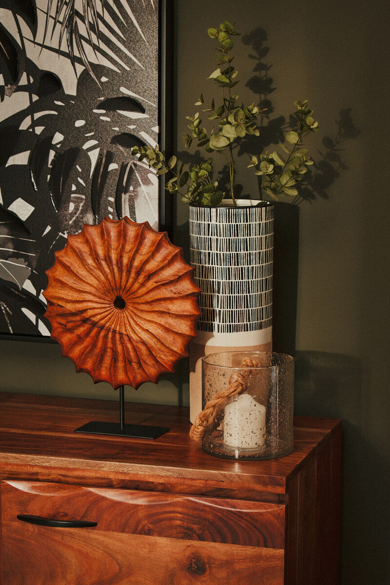 Orsina Nashik Large Acacia Sideboard – Industrial Wood Storage Cabinet