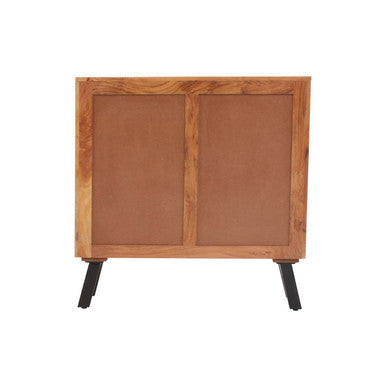 Orsina Nashik Small Acacia Sideboard – Industrial Wood Storage Cabinet