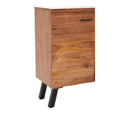 Orsina Nashik Small Acacia Sideboard – Industrial Wood Storage Cabinet