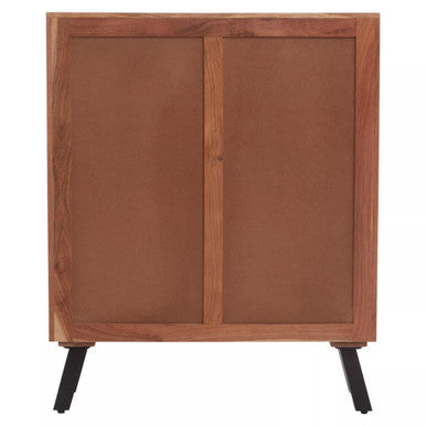 Orsina Nashik 9 Drawer Acacia Wood Chest – Industrial Storage Dresser