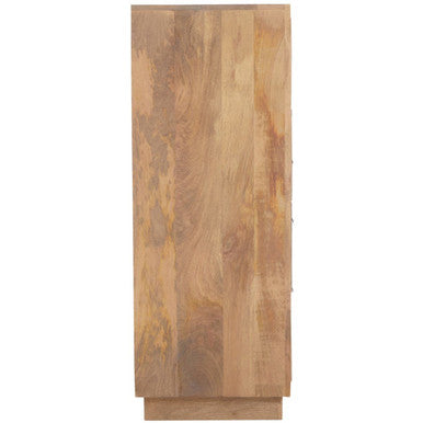 Orsina Salem Mango Wood 4 Drawer Chest – Modern Geometric Dresser
