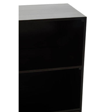 Orsina Kochi Mango Wood Herringbone Accent Cabinet with Gold Legs