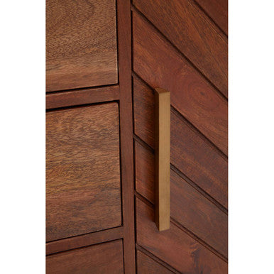Orsina Gaya Mango Wood Small Sideboard – 3 Drawer Storage Cabinet