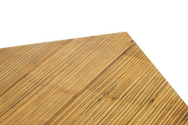 Orsina Gabor Square Bamboo Coffee Table – Two-Tone Natural & Ebony